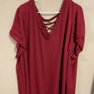 Torrid sz 4 blouse with tie detail